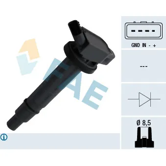 Bobine d'allumage FAE 80301