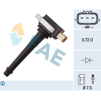 Bobine d'allumage FAE 80330