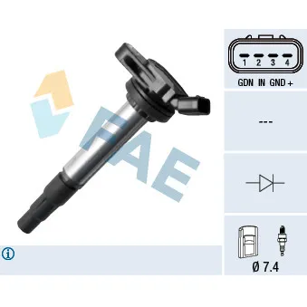 Bobine d'allumage FAE 80337