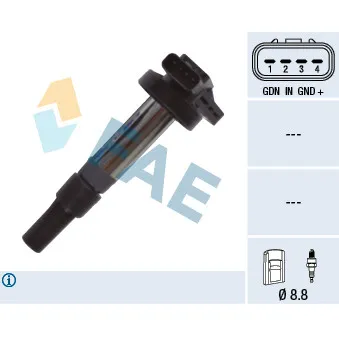 Bobine d'allumage FAE 80361