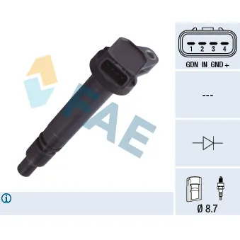 Bobine d'allumage FAE 80367