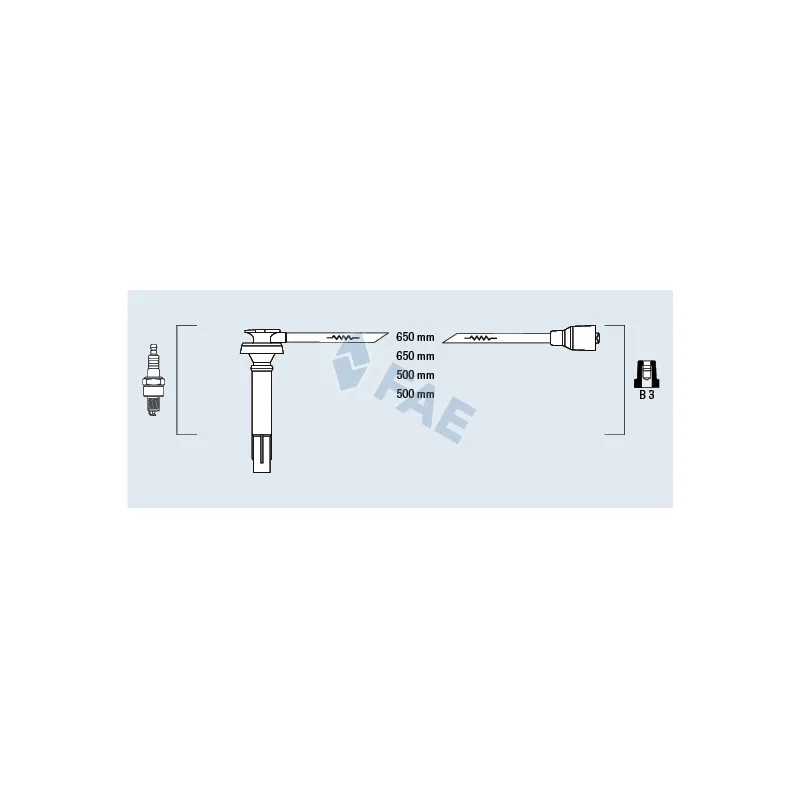 Kit de câbles d'allumage FAE 83235