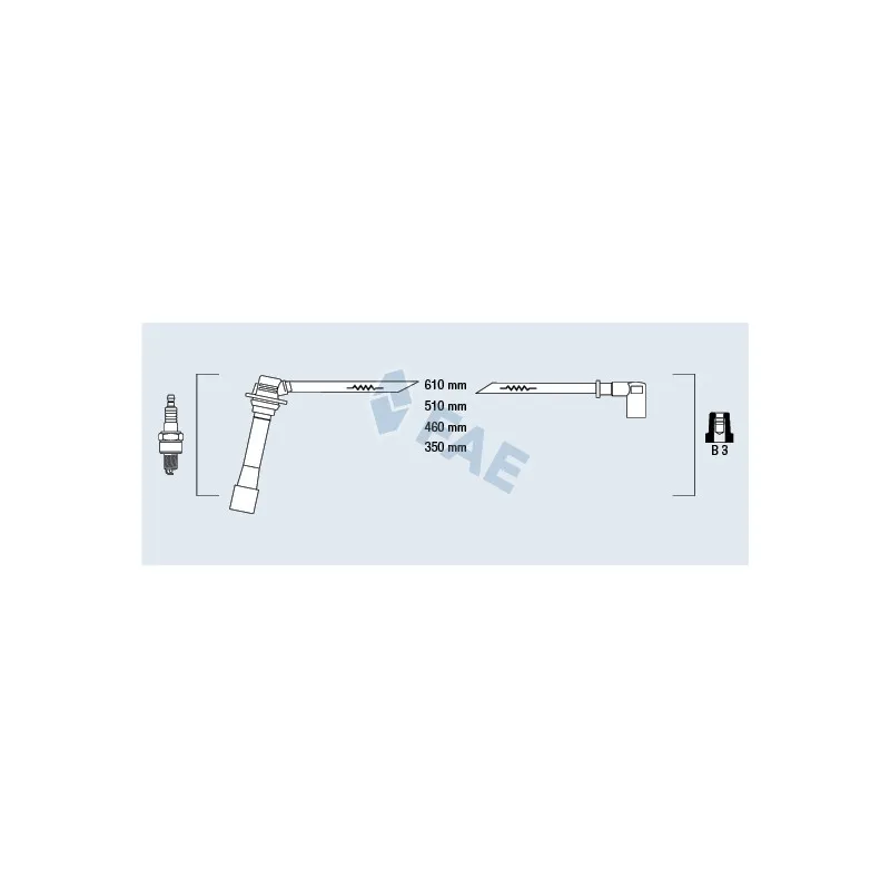 Kit de câbles d'allumage FAE 83261