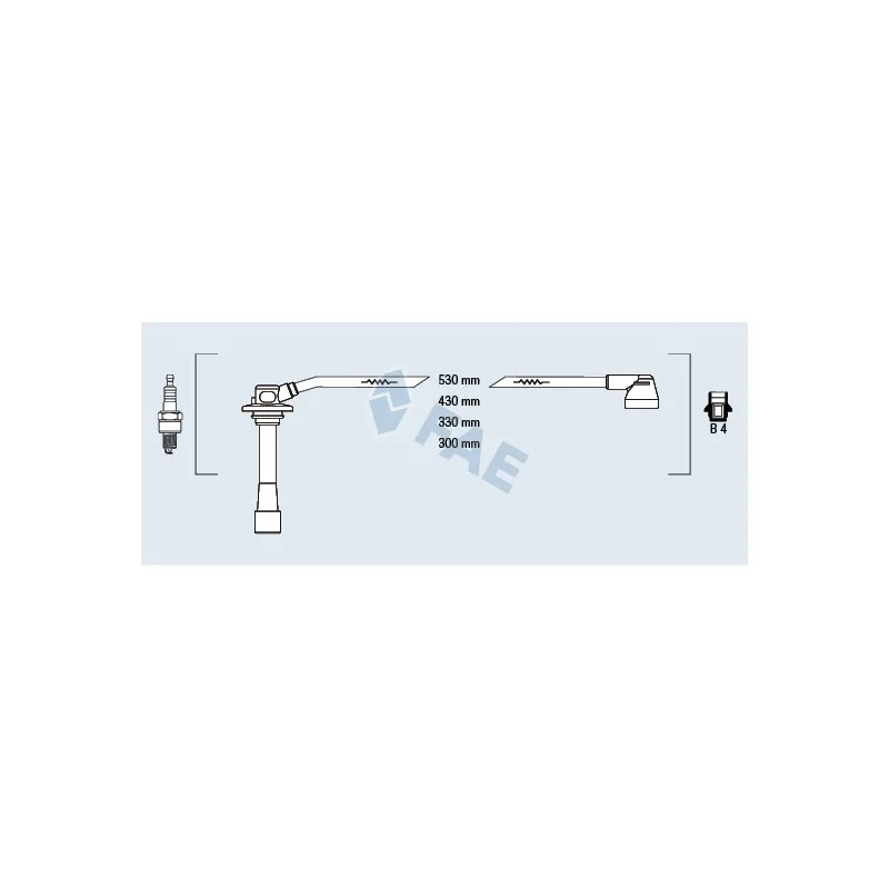 Kit de câbles d'allumage FAE 83262