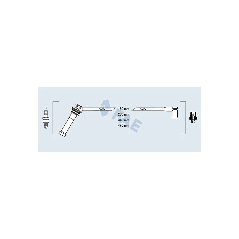 Kit de câbles d'allumage FAE 83263