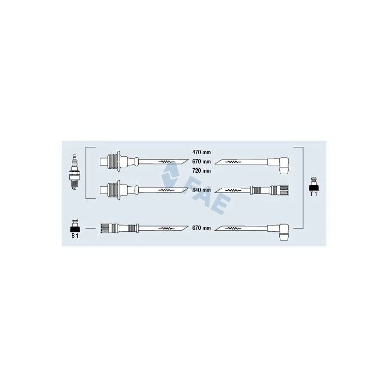 Kit de câbles d'allumage FAE 83320