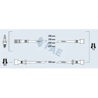 Kit de câbles d'allumage FAE 83340