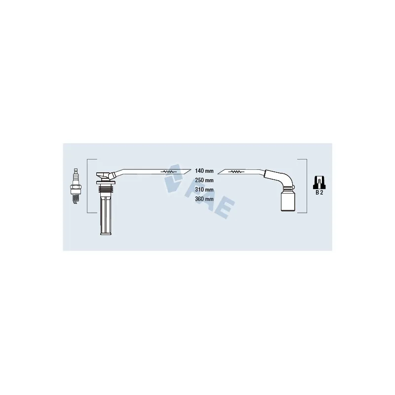Kit de câbles d'allumage FAE 83567