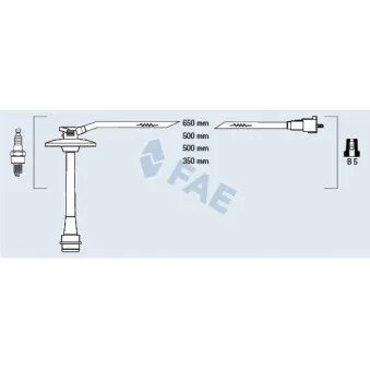 Kit de câbles d'allumage FAE 83587