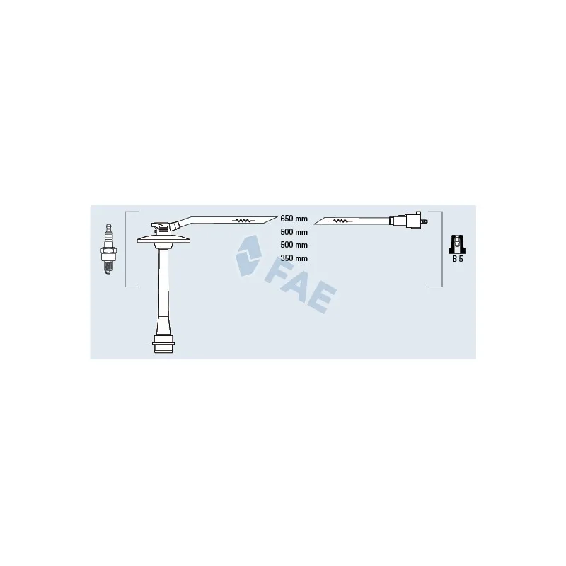 Kit de câbles d'allumage FAE 83587
