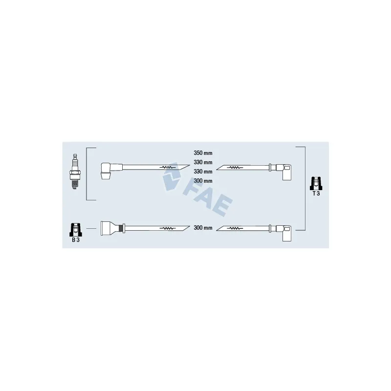 Kit de câbles d'allumage FAE 83850