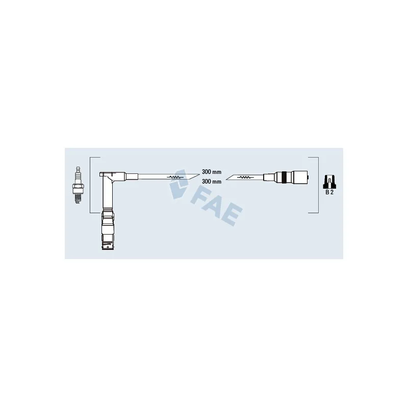 Kit de câbles d'allumage FAE 85051