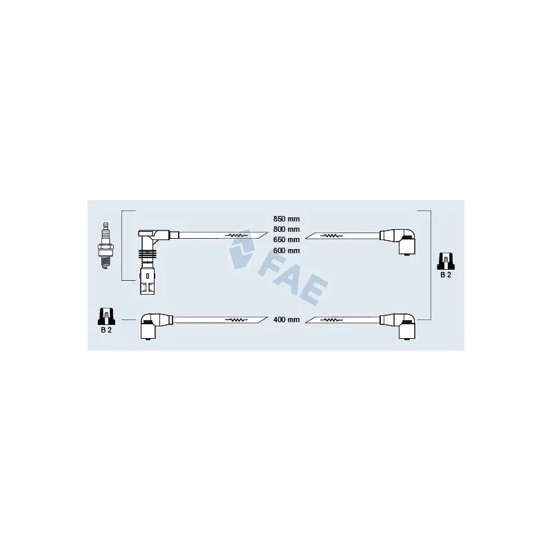 Kit de câbles d'allumage FAE 85059