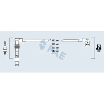 Kit de câbles d'allumage FAE 85080