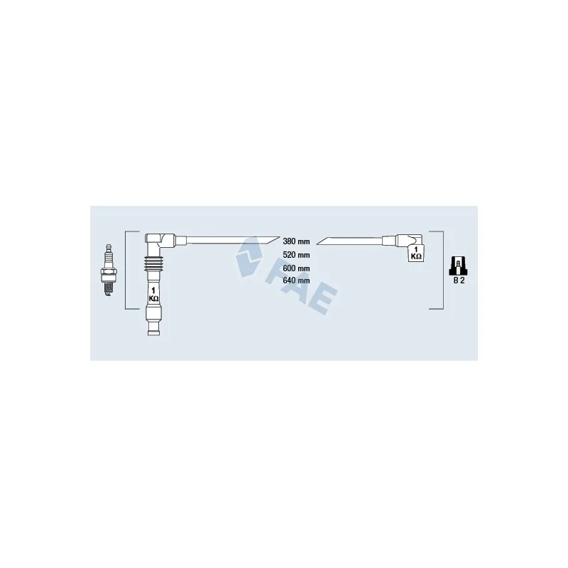 Kit de câbles d'allumage FAE 85080