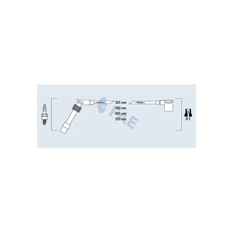 Kit de câbles d'allumage FAE 85084
