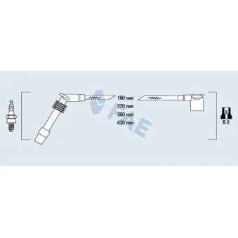 Kit de câbles d'allumage FAE 85085