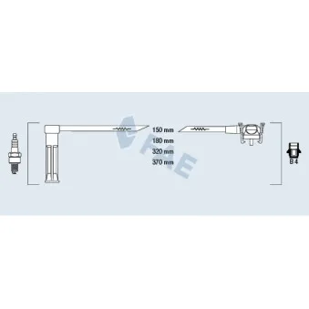 Kit de câbles d'allumage FAE 85111