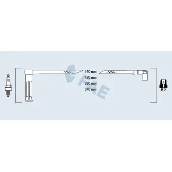 Kit de câbles d'allumage FAE 85115
