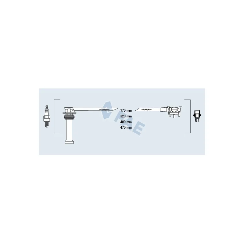 Kit de câbles d'allumage FAE 85120