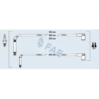 Kit de câbles d'allumage FAE 85126
