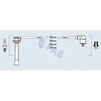 Kit de câbles d'allumage FAE 85146
