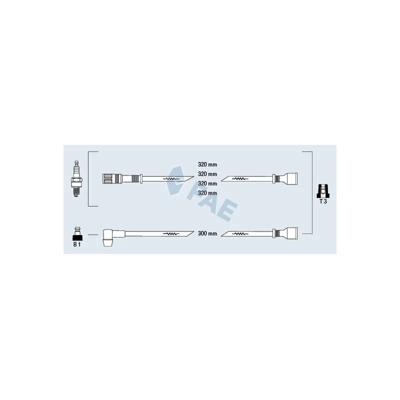 Kit de câbles d'allumage FAE 85200