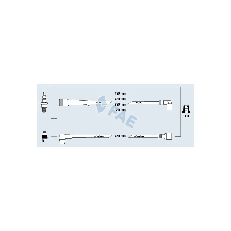 Kit de câbles d'allumage FAE 85220