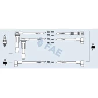 Kit de câbles d'allumage FAE 85230