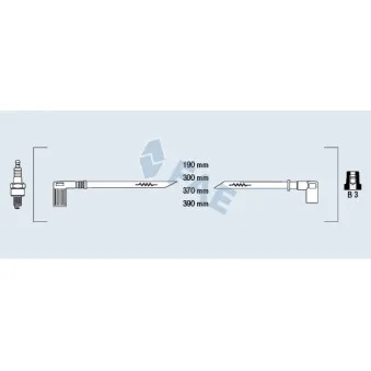 Kit de câbles d'allumage FAE 85250
