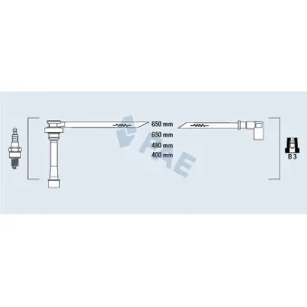 Kit de câbles d'allumage FAE 85381