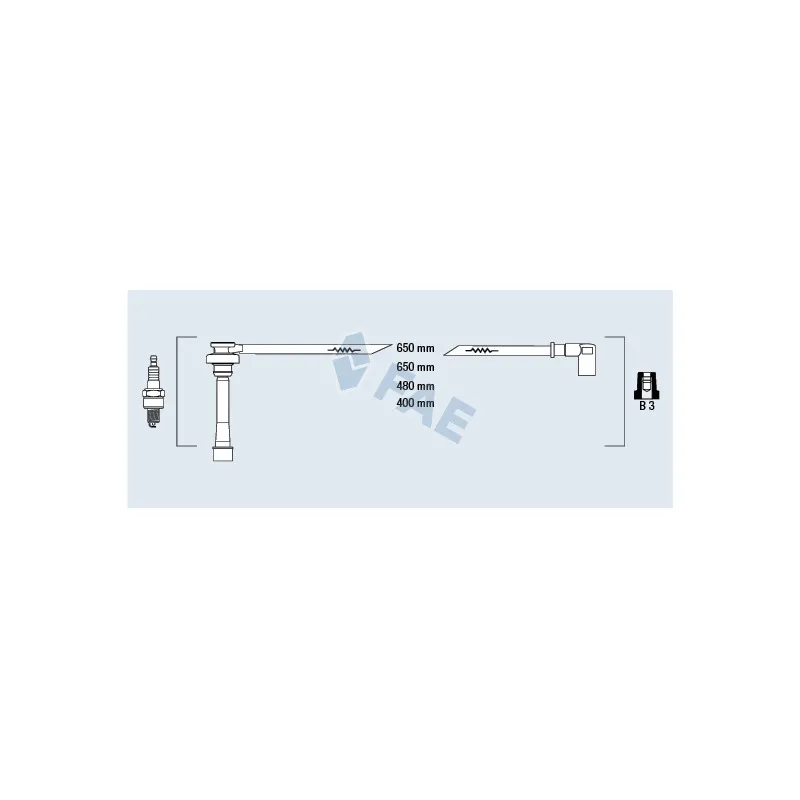 Kit de câbles d'allumage FAE 85381