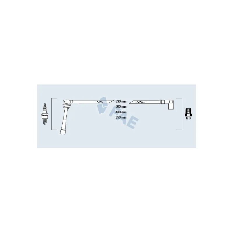 Kit de câbles d'allumage FAE 85391