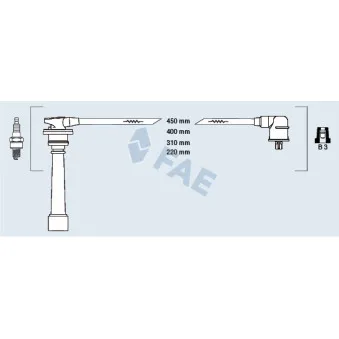 Kit de câbles d'allumage FAE 85394