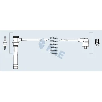 Kit de câbles d'allumage FAE 85396