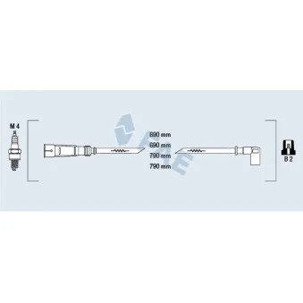 Kit de câbles d'allumage FAE 85400