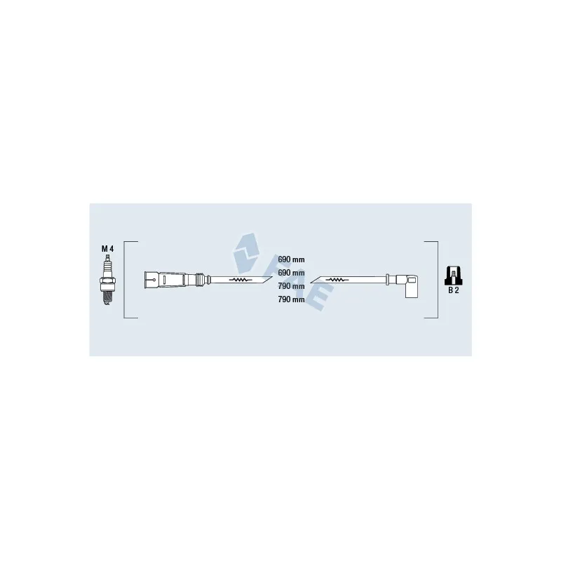 Kit de câbles d'allumage FAE 85400
