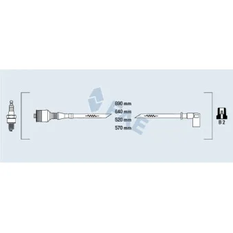 Kit de câbles d'allumage FAE 85401