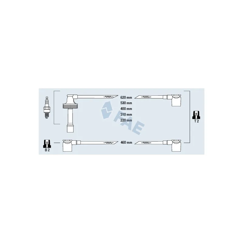Kit de câbles d'allumage FAE 85480