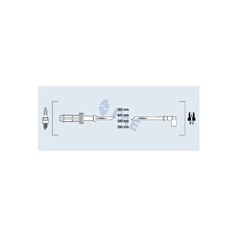 Kit de câbles d'allumage FAE 85600