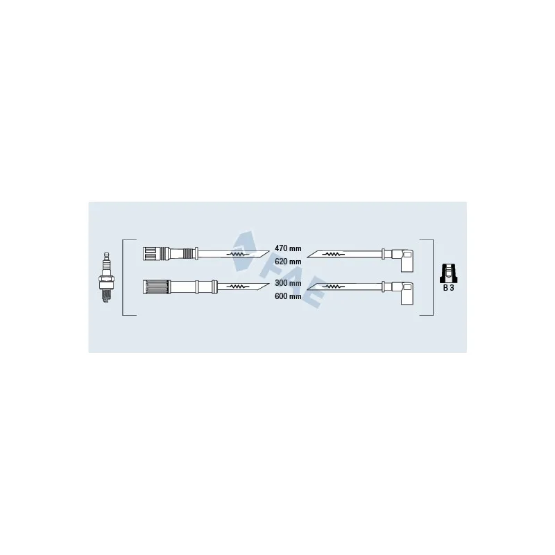 Kit de câbles d'allumage FAE 85625