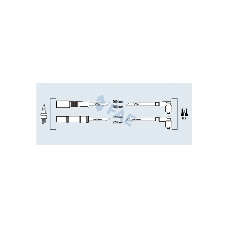 Kit de câbles d'allumage FAE 85626