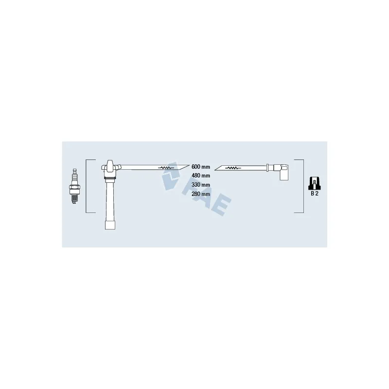Kit de câbles d'allumage FAE 85648