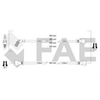 Kit de câbles d'allumage FAE