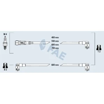 Kit de câbles d'allumage FAE 85693