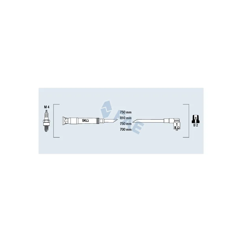 Kit de câbles d'allumage FAE 85725