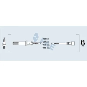 Kit de câbles d'allumage FAE 85730