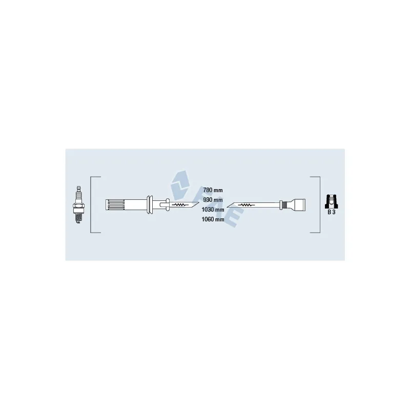 Kit de câbles d'allumage FAE 85730