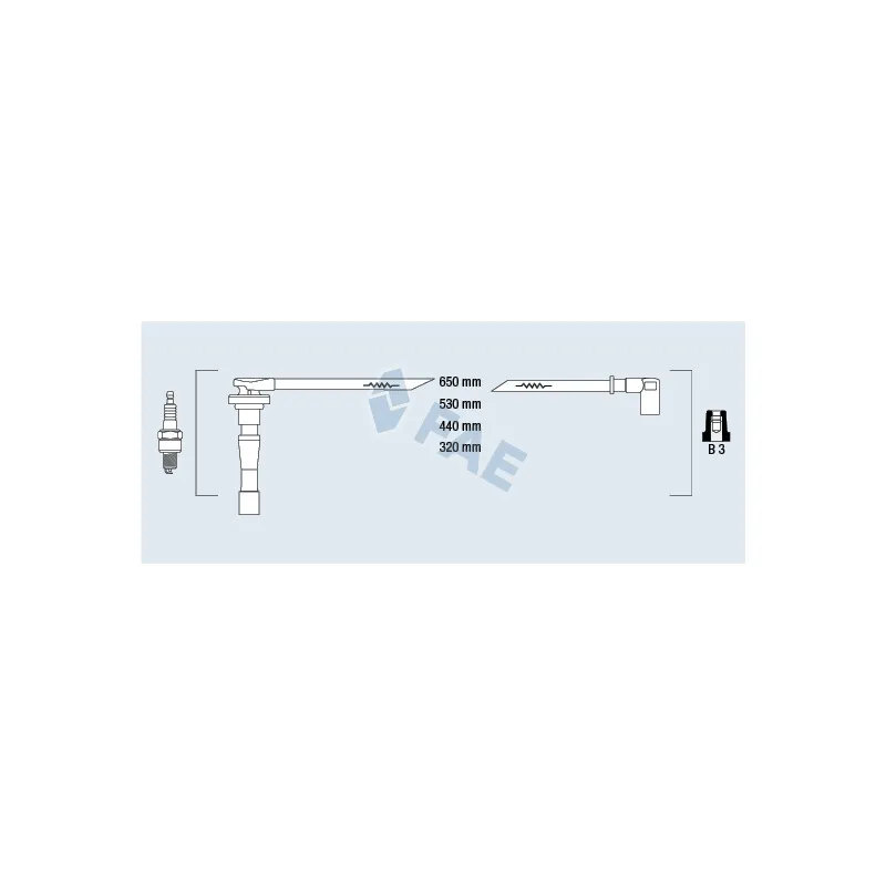 Kit de câbles d'allumage FAE 85801