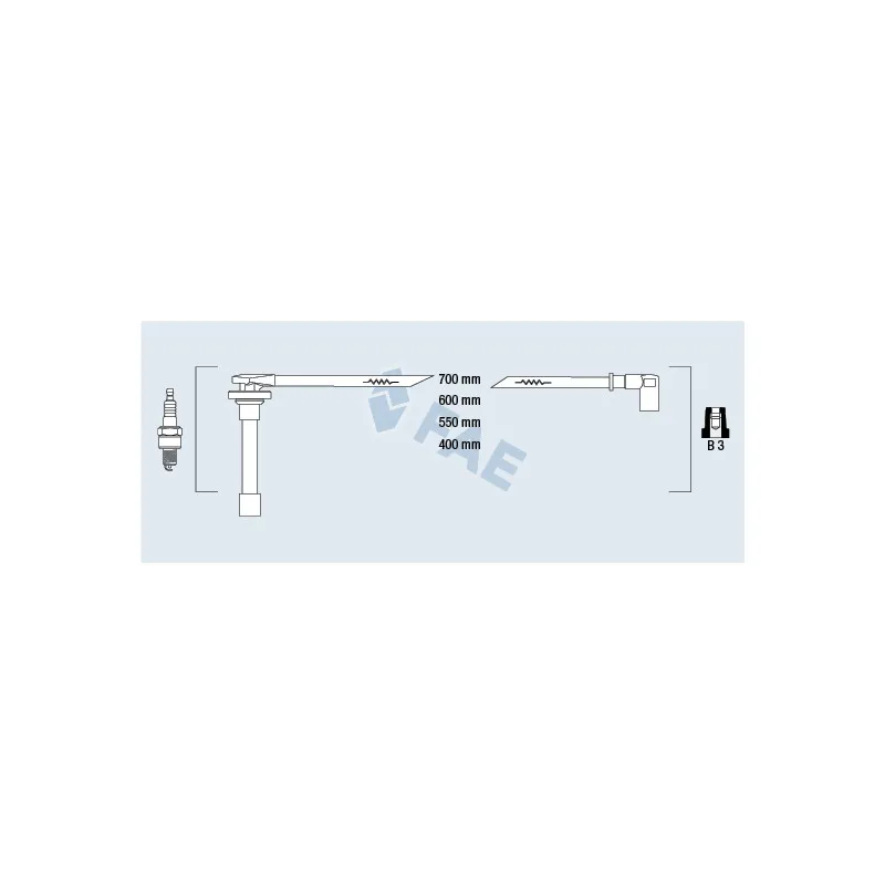 Kit de câbles d'allumage FAE 85811